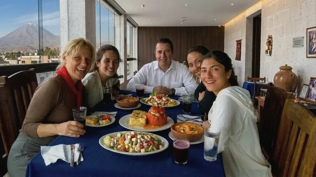 Acompañamiento de guía en almuerzo o cena