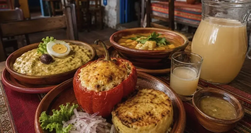 Rocoto relleno y pastel de papa
